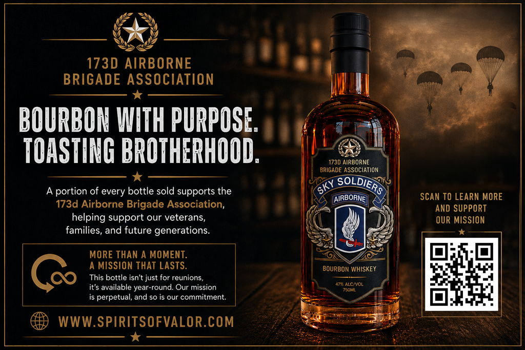 173d Airborne Brigade Association Bourbon Whiskey