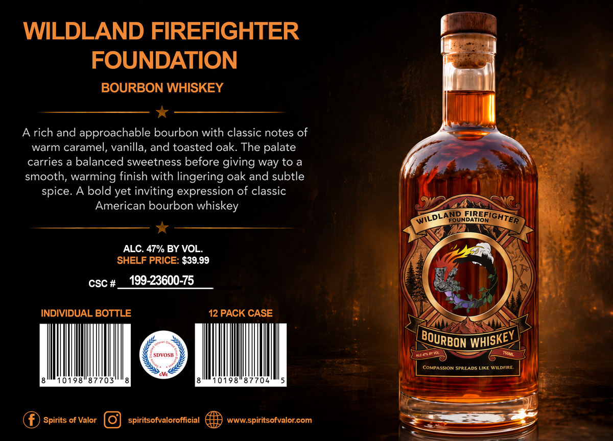 Wildland Firefighter Foundation Bourbon Whiskey